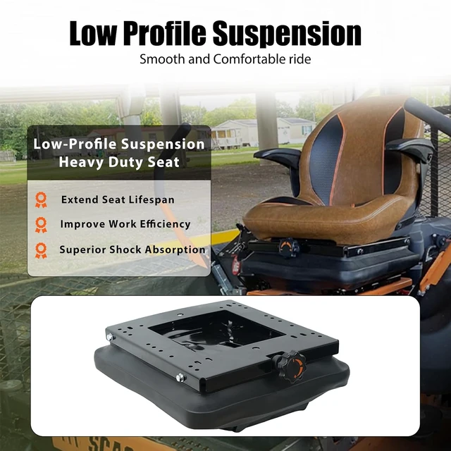 Alt view image 7 of 7 - Seat Suspension Kit Without Seat Slider for Zero Turn Lawn Mower Tractor Forklift, Compatible with Most Aftermarket Seats - Same Day Shipping