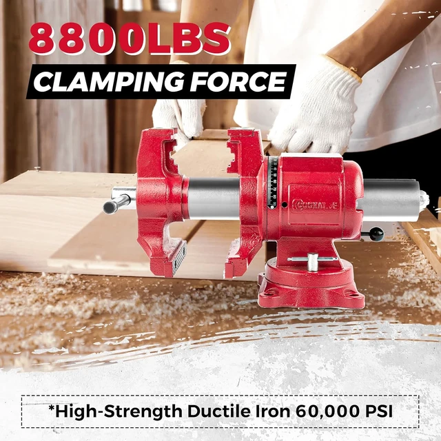Alt view image 5 of 7 - 5 UPG 360° Positioning Bench Vise, 8800LB Force