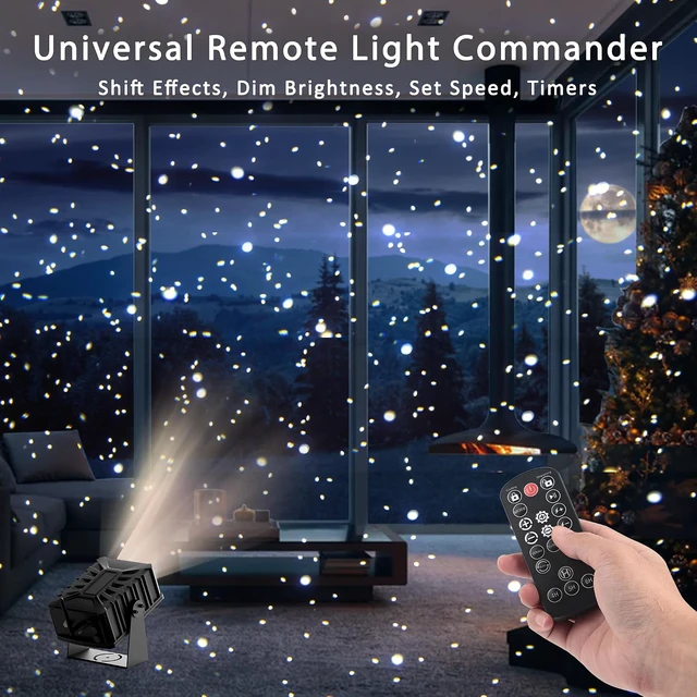 Alt view image 4 of 7 - Outdoor Star Laser Projector, App & Remote Control 7 Colors Motion Smart Firefly Lights Christmas Snowflake Projector, 8 Lighting Effects Fairy Light Projector for Holiday Decor Garden Light