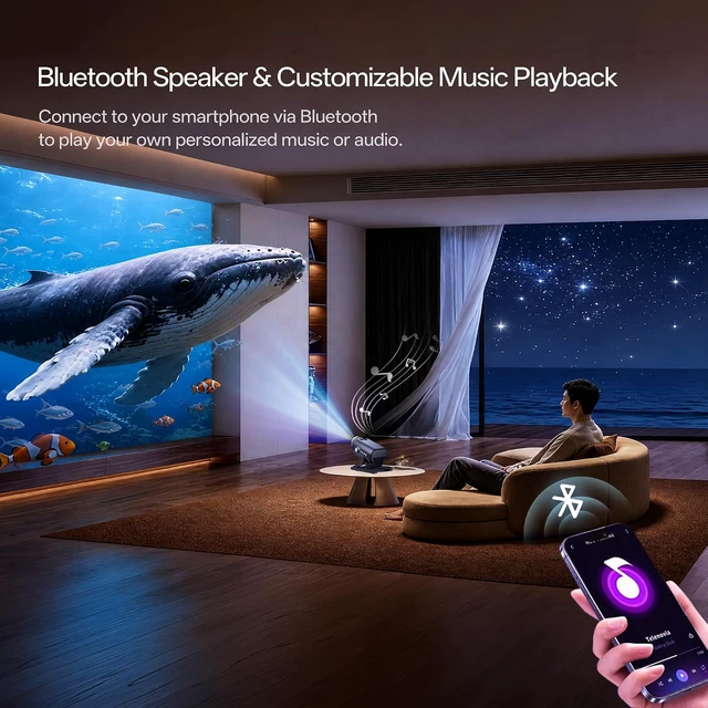 Alt view image 6 of 7 - 3D Galaxy Projector Night Light, Star Projector for Kids