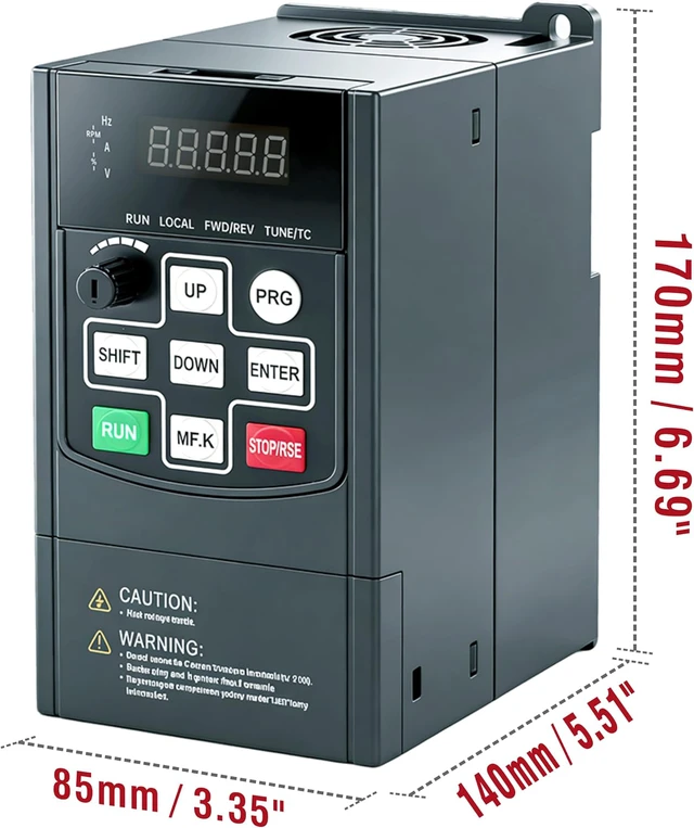 Alt view image 5 of 7 - G300 220V VFD, 1 Phase Input to 3 Phase Output Variable Frequency Drive