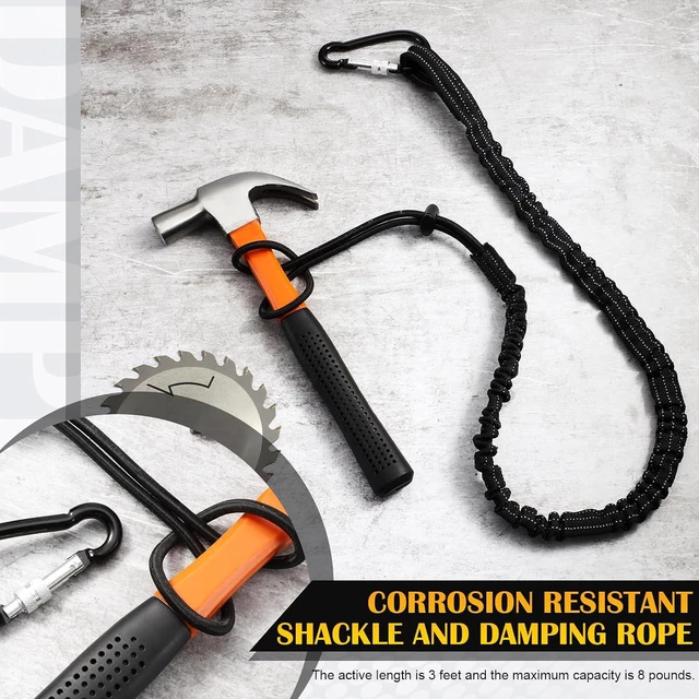 Alt view image 2 of 7 - 50pcs Tool Lanyard with Aluminum Screw Lock Buckle 17.6lb