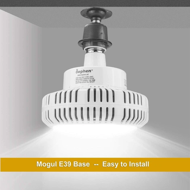 Alt view image 6 of 6 - 150W UFO LED Light Bulb with E39 Mogul Base, High Bay Retrofit Lamp