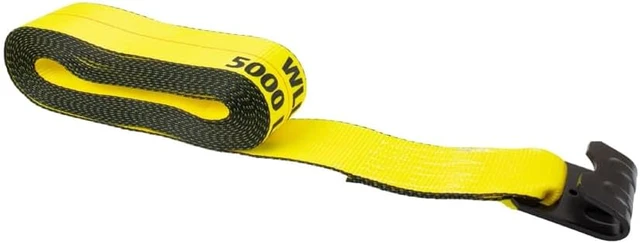 Alt view image 4 of 6 - Ratchet Tie-Down Straps with Flat Hooks, 3" x 30' Ratchet Straps Yellow