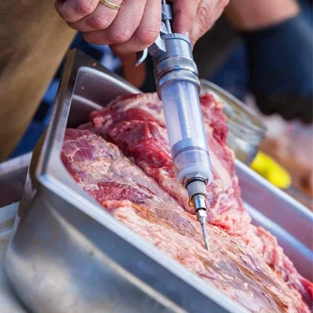 Alt view image 2 of 7 - Magnum BBQ Marinade Meat Injector, Made in USA, 4 Needles, MJ106