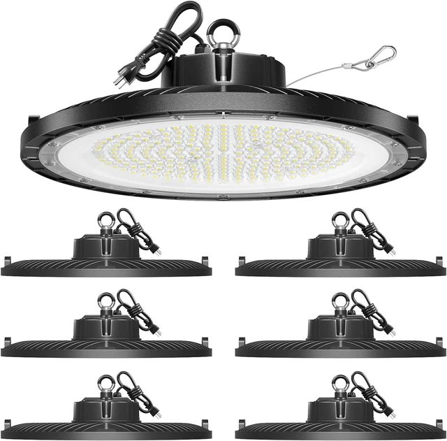 Main image of UFO LED High Bay Light 250W 6 Pack ,37500LM 5000K IP65 with 5FT US Plug