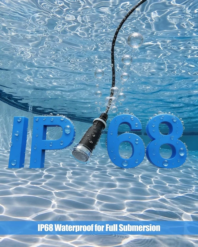Alt view image 6 of 7 - 1.5 Inch Pool Light Compatible with Pentair GloBrite MicroBrite 50ft Cord