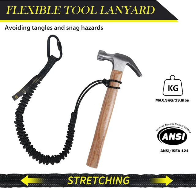 Alt view image 5 of 7 - TRSMIMA Safety Tether Lanyard Tool - Strap for Hand Tools 50 Pack