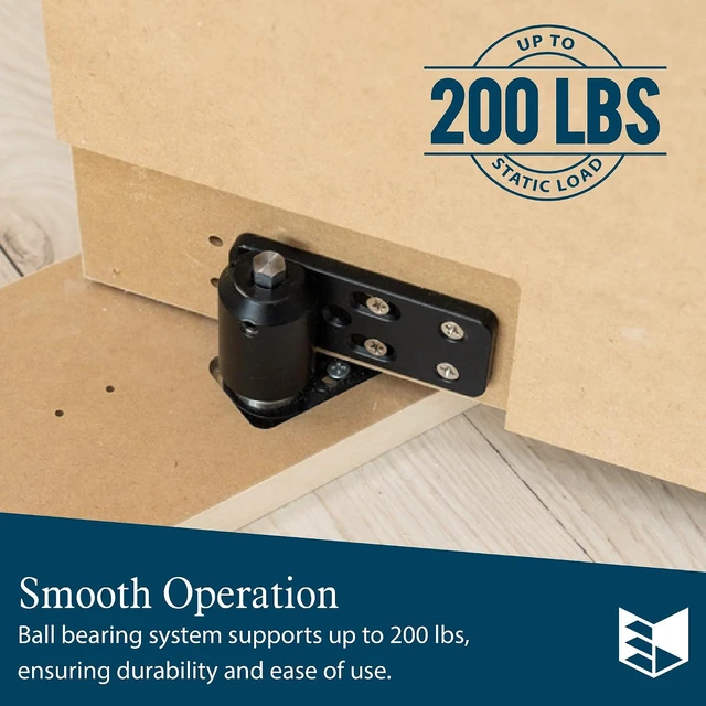 Alt view image 3 of 7 - Hidden Panel Door Hardware Kit Adjustable Hinges for DIY Secret Doors