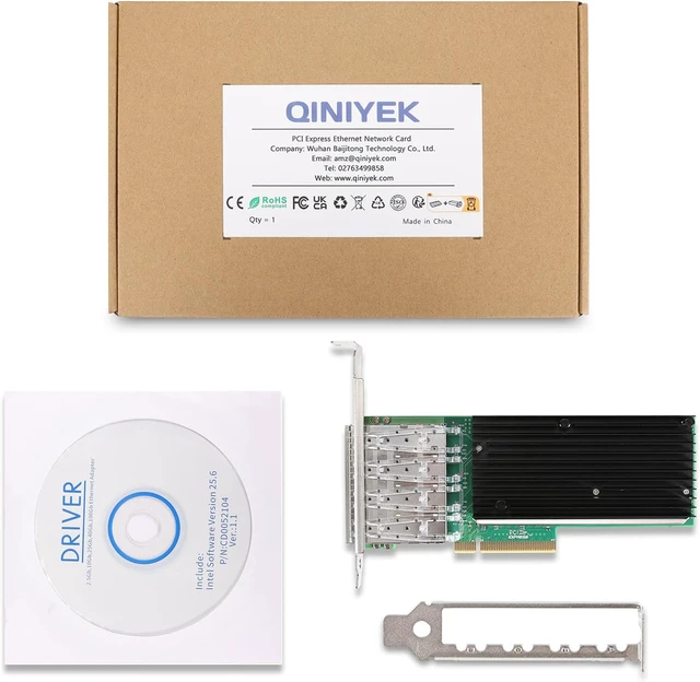 Alt view image 6 of 7 - 10Gb PCI-E X8 NIC Network Card, with XL710-BM1 Ethernet Controller,Dual SFP+ Port, Compare to XL710-DA4,PCI-Express Ethernet Adapter Support Windows Server,Linux,VMware