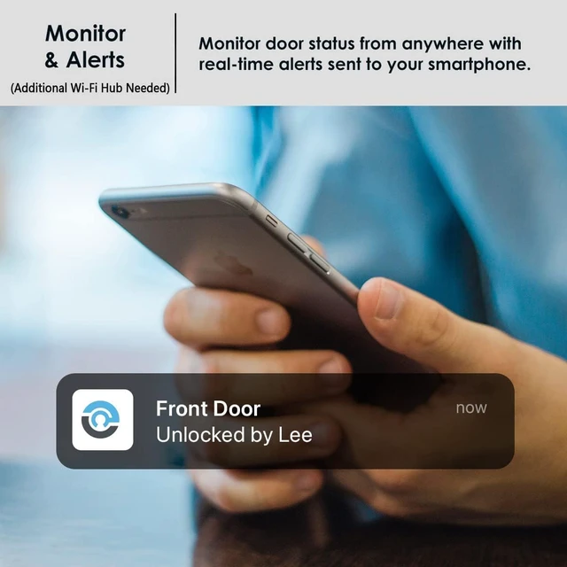 Alt view image 6 of 7 - Secure Plus RFID Smart Deadbolt Lock Keyless Entry with Fingerprint