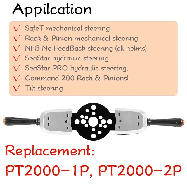 Alt view image 3 of 7 - Fingertip Tilt Jack Plate Lever Control Switch for Seastar Hydraulic & Cable Steering, PT2000-1P/2P