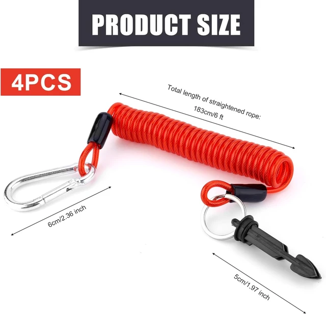 Alt view image 2 of 7 - 8-Pack Trailer Breakaway Cables with Pin