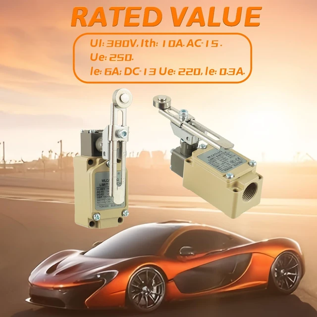 Alt view image 6 of 7 - WLCA12-2-Q Adjustable Roller Lever Arm Limit Switch
