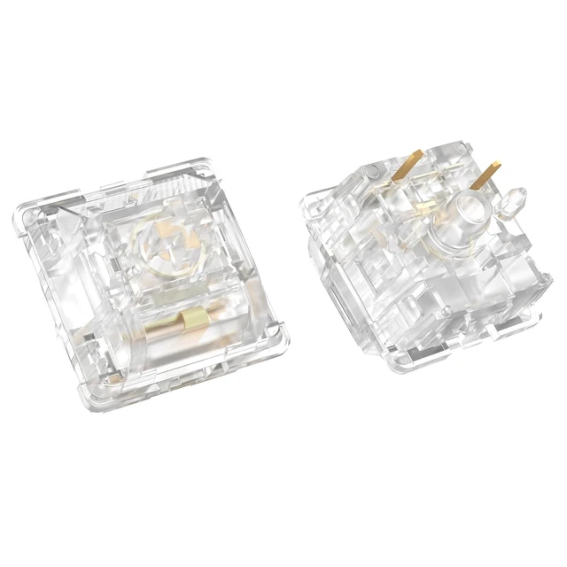 Alt view image 5 of 7 - 90-Pack Ice King Keyboard Switches, Clear Nylon, T1 Tactile 68g