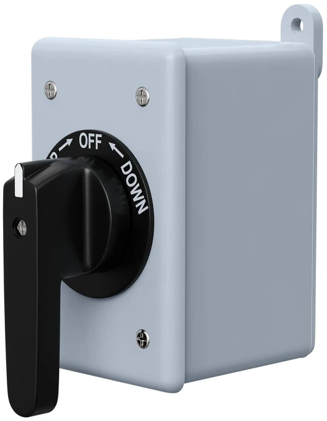 Main image of 3-Position Boat Lift Switch, Spring Return for up to 2-HP Motors, Stainless Steel Terminals