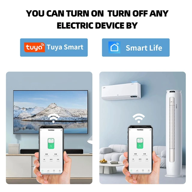 Alt view image 5 of 7 - Tuya WiFi Smart Circuit Breaker Energy Meter, 1P 230V 63A, DIN Rail with APP Remote Control