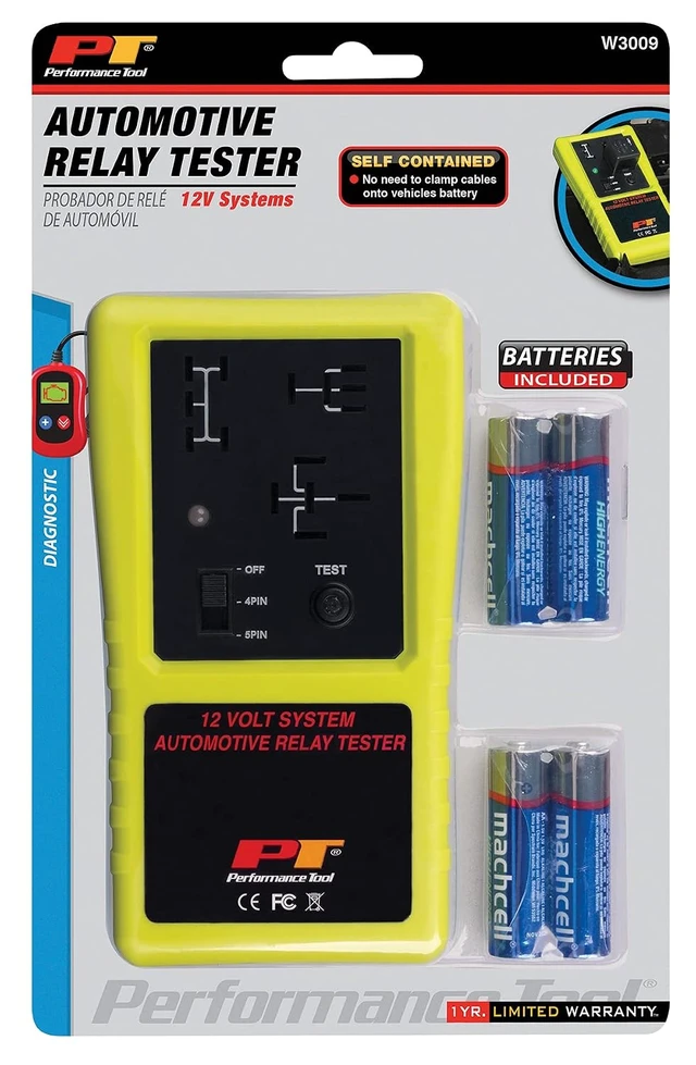 Alt view image 6 of 6 - 12-Volt 4 & 5-Pin Automotive Relay Tester (3009)