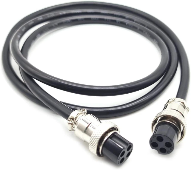Main image of 32.8ft GX16 4-Pin Aviation Cable, Double Female to Female, 20AWG (10m)