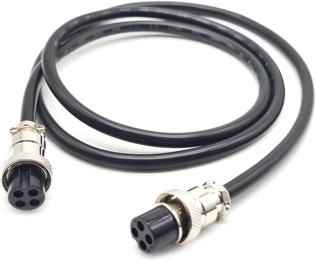 Alt view image 2 of 7 - 32.8ft GX16 4-Pin Aviation Cable, Double Female to Female, 20AWG (10m)