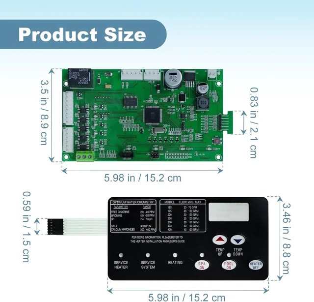 Alt view image 3 of 7 - Control Board Kit for Pentair MasterTemp 400 (42002-0007S, 461105)