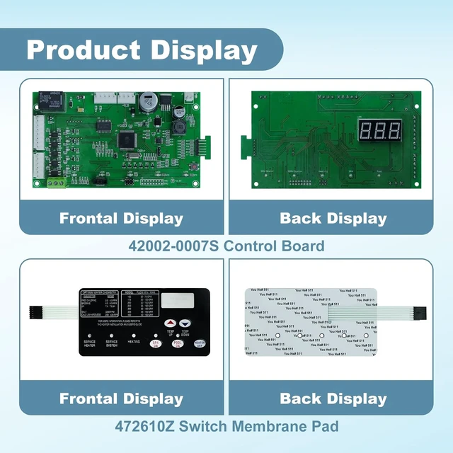 Alt view image 4 of 7 - Control Board Kit for Pentair MasterTemp 400 (42002-0007S, 461105)