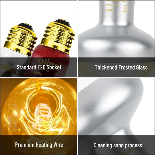 Alt view image 7 of 7 - Dual Reptile Lamp Fixture Combo, 100W UVA Daylight & 100W Infrared Basking Bulbs