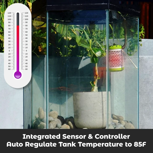 Alt view image 6 of 7 - 100W Reptile Heat Lamp with Thermostat & Chew-Proof Cord for Bearded Dragon, Snake & Turtle