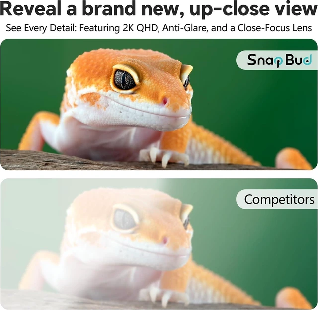 Alt view image 2 of 7 - 2K AI Reptile Aquarium Camera with Close-Focus Lens for Fish Tank & Terrarium