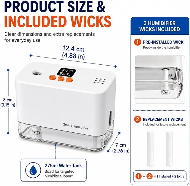 Alt view image 6 of 6 - Smart Reptile Terrarium Humidifier with Automatic Humidity Sensor for Chameleon, Gecko & Snake