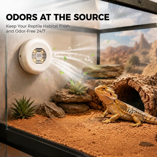 Alt view image 2 of 6 - Reptile Enclosure Odor Eliminator, PCO Deodorizer for Terrariums