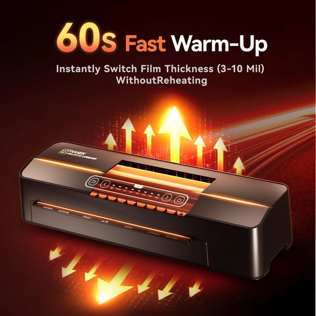 Alt view image 5 of 7 - A3 6-Roller Heavy Duty Laminator, 3-10 Mil, No Waiting