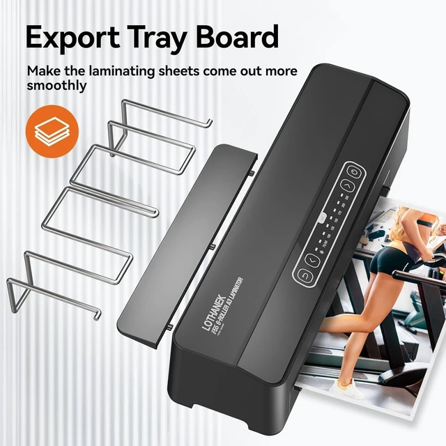 Alt view image 6 of 7 - A3 6-Roller Heavy Duty Laminator, 3-10 Mil, No Waiting