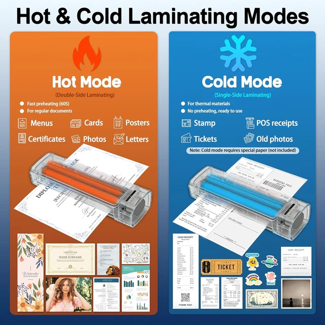 Alt view image 4 of 7 - 13-Inch A3 Hot & Cold Laminator with 30 Sheets, 60s Warm-Up, Never-Jam, Green