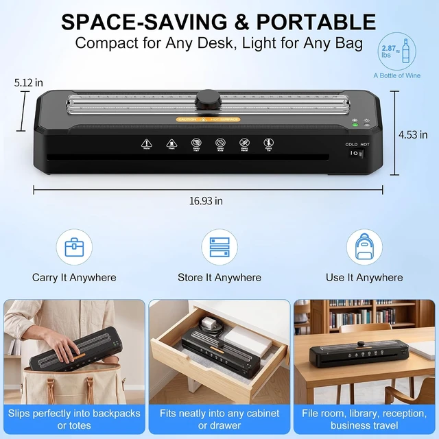 Alt view image 6 of 7 - 13-Inch Laminator, 70s Warm-Up, 3-5 Mil for 11x17