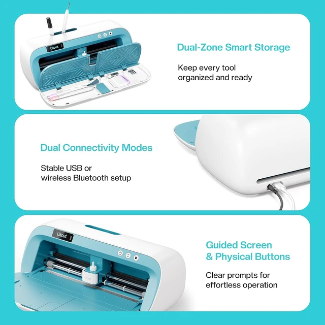 Alt view image 6 of 7 - Likcut S41 Vinyl Cutter with Print Then Cut & AI Image Generation for HTV, Cardstock & Custom Stickers