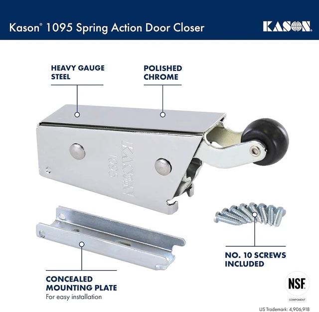 Alt view image 2 of 6 - 1095 Spring Action Door Closer (11095000013)