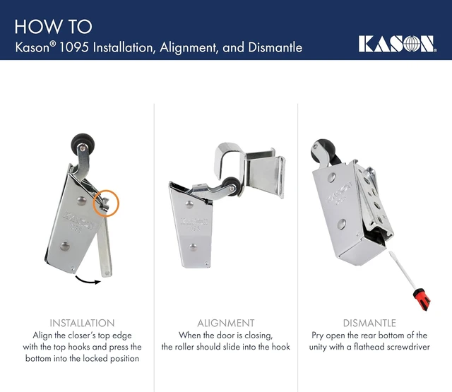 Alt view image 4 of 6 - 1095 Spring Action Door Closer (11095000013)