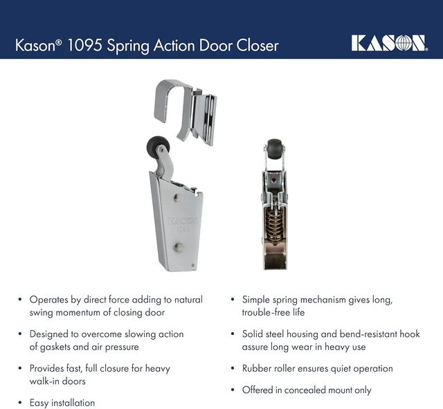 Alt view image 6 of 6 - 1095 Spring Action Door Closer (11095000013)