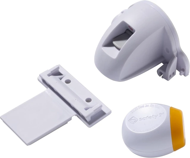 Alt view image 5 of 7 - Adhesive Magnetic Cabinet Locks, 20 Child Locks with 2 Keys, White