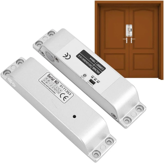 Alt view image 2 of 7 - 12V/24V Electric Bolt Lock with 0/3/6s Delay, Aluminum Alloy