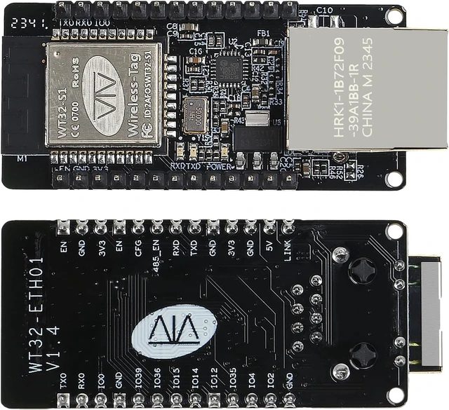 Alt view image 2 of 7 - 5-Pack WT32-ETH01 ESP32 Module, Ethernet, WiFi & Bluetooth Development Board