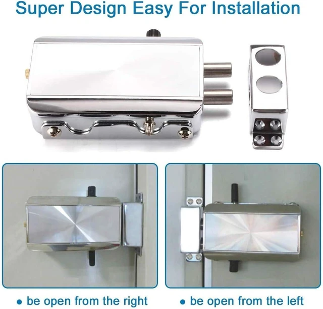 Alt view image 4 of 7 - Smart Wireless Electronic Deadbolt Lock with 4 Remote Controls, Keyless Home Security