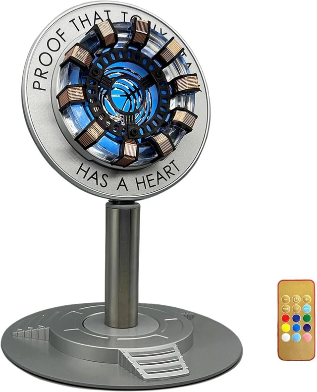 Main image of Rechargeable Arc Reactor Night Light, Superhero Lamp
