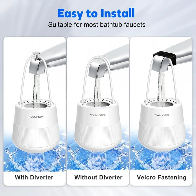 Alt view image 7 of 7 - 15-Stage Bath Filter for Tub Faucet, 7500 Gallons, White