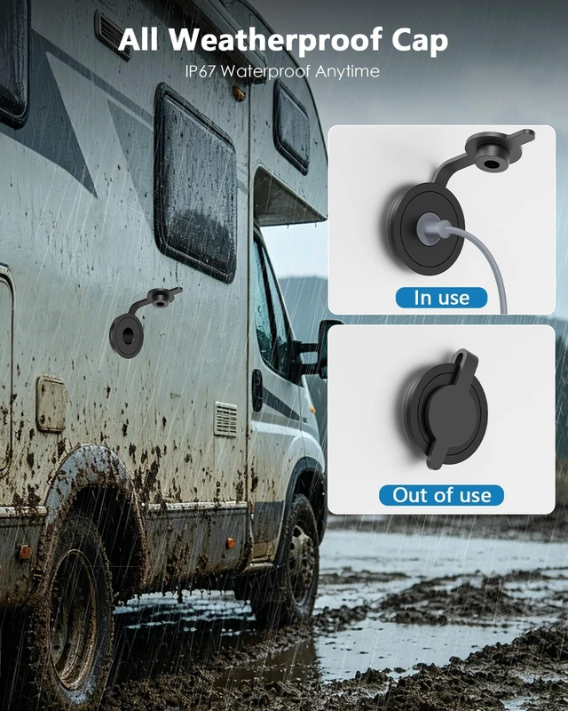 Alt view image 3 of 7 - 30V 2A Starlink Mini Power Supply Adapter, RV Wall Pass-Through Kit