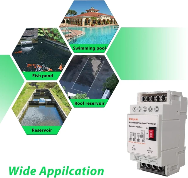 Alt view image 5 of 6 - 12V Automatic Water Level Controller with Float Switch & 6.5ft Sensor (GL-2)