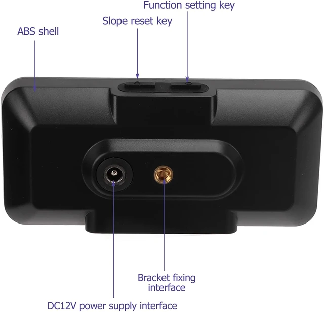 Alt view image 5 of 7 - Universal Car Inclinometer, Real-Time Slope Meter for Automobile