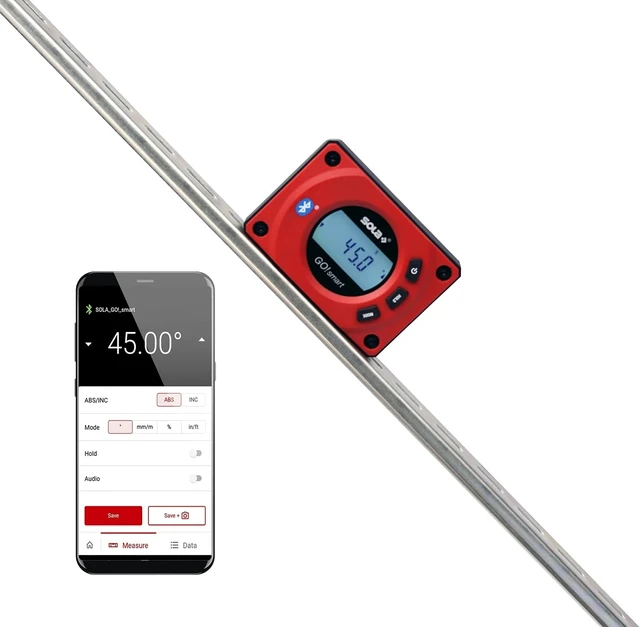 Alt view image 5 of 7 - SOLA GO! 3-Inch Smart Digital Pocket Level with Bluetooth, Magnetic