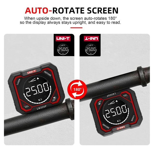 Alt view image 5 of 7 - Digital Level with 3-Laser Angle Gauge, Magnetic Inclinometer, 1000mAh
